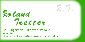 roland tretter business card